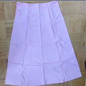 2 Cotton Saree Petticoats. Green & Pink. EUC